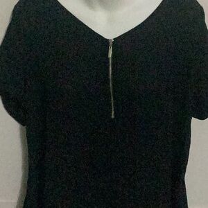 Black Zippered Women's Top Apt 9 Size 0x
